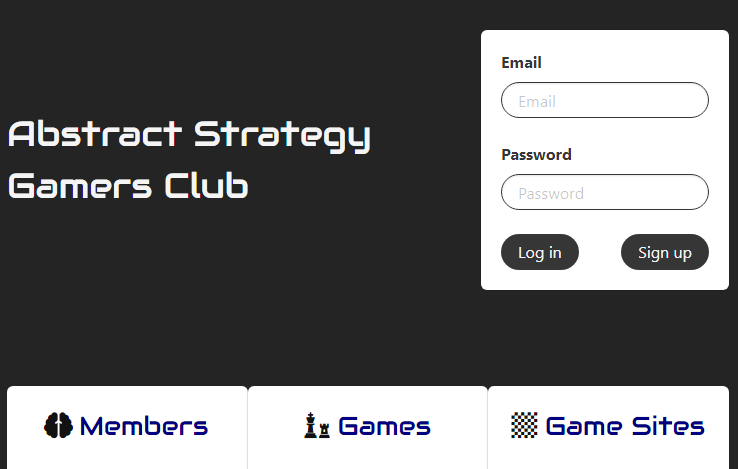 Abstract Strategy Gamers Club screen shot